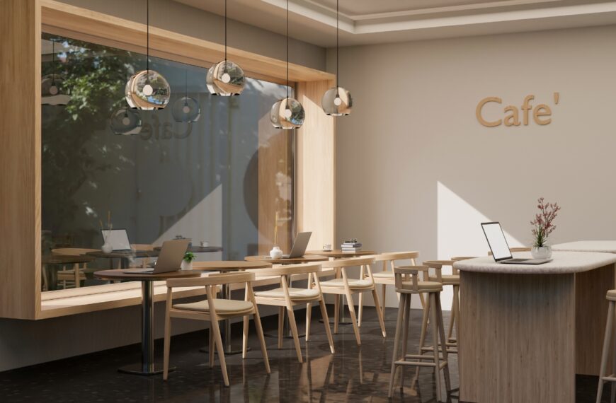 interior cafe kekinian